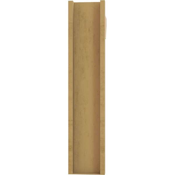 Ekena Millwork 8-in W x 26-in D x 38-in H Balboa Slat Rough Cedar Woodgrain TimberThane Outlooker, Primed Tan - OUTUR080X26X38BOA24RCPR