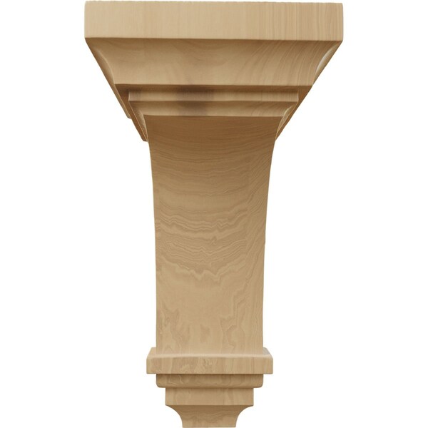 Ekena Millwork 6"W x 6 3/4"D x 12"H Large Jefferson Wood Corbel, Cherry - CORW06X06X12JECH
