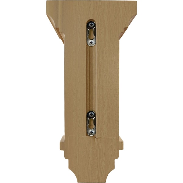 Ekena Millwork 6"W x 6 3/4"D x 12"H Large Jefferson Wood Corbel, Cherry - CORW06X06X12JECH