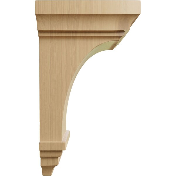 Ekena Millwork 6"W x 6 3/4"D x 12"H Large Jefferson Wood Corbel, Cherry - CORW06X06X12JECH
