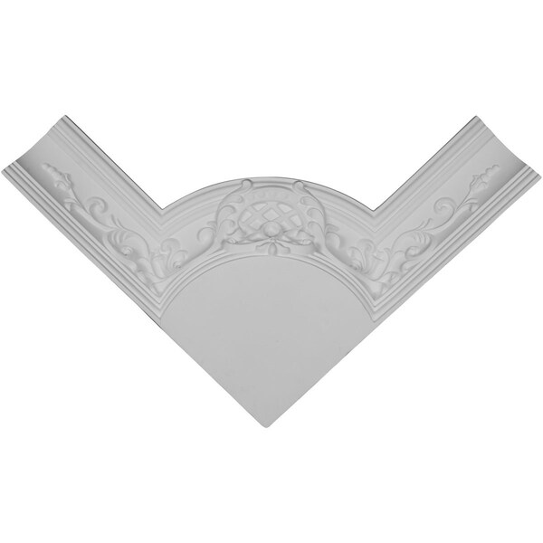 Ekena Millwork 5 3/8"H x 27 5/8"P Diane Crown Moulding Inside Corner - MIC28X05DI-1