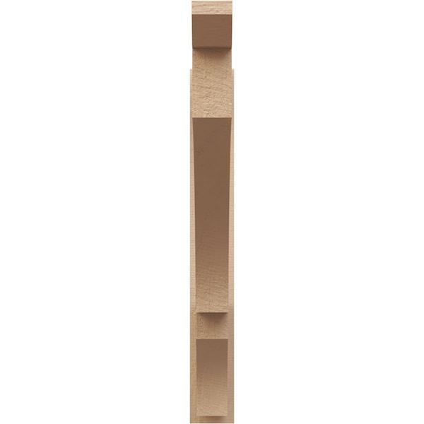 Ekena Millwork 6-in W x 48-in D x 48-in H Balboa Slat Rough Cedar Woodgrain TimberThane Outlooker, Primed Tan - OUTUR060X48X48BOA24RCPR