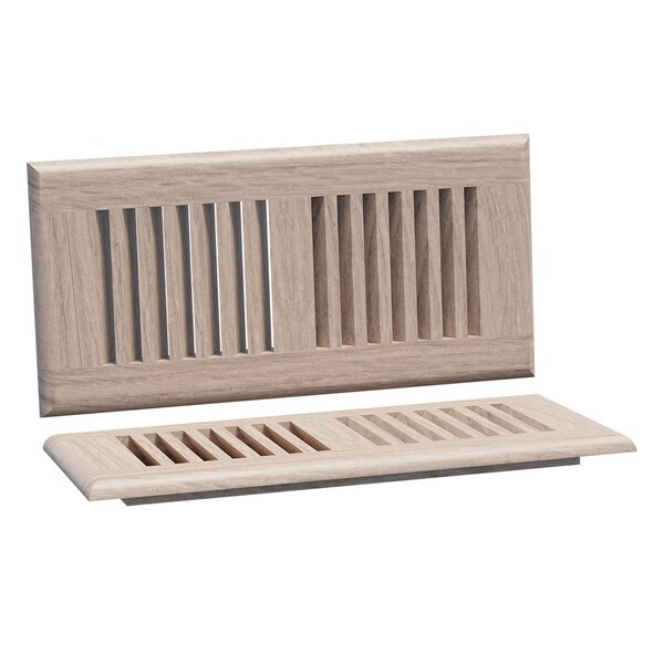Designs Of Distinction Small Self Rimming Floor Vent - White Oak - 01994010WK1