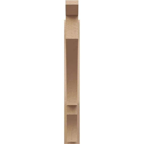 Ekena Millwork 5 1/2-in W x 36-in D x 44-in H Balboa Slat Rough Cedar Woodgrain TimberThane Outlooker, Primed Tan - OUTUR055X36X44BOA24RCPR