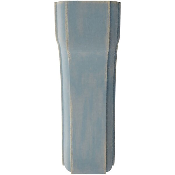 Ekena Millwork 1 3/4"W x 5 1/2"D x 5 1/2"H Eaton Wood Vintage Decor Bracket, Driftwood Blue - BKTWD02X06X06EABU