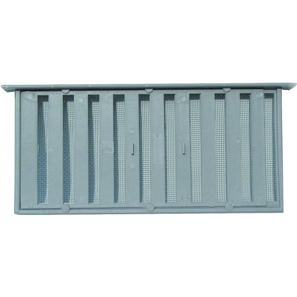 Bestvents Witten Vent Foundation Vent, 40 sq-in Net Free Ventilating Area, Polypropylene, Gray - PMS-1