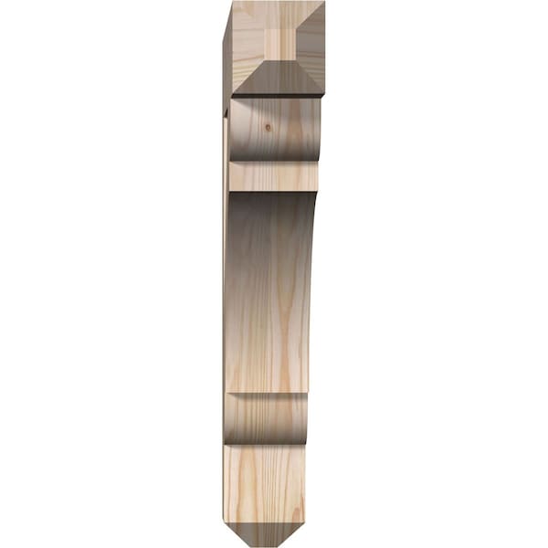 Ekena Millwork Olympic Craftsman Smooth Bracket, Douglas Fir, 3 1/2"W x 22"D x 22"H - BKT04X22X22OLY04SDF