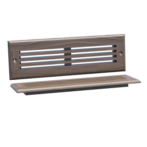 Designs Of Distinction 11.75"W Linear Style Toe Kick Vent - Walnut - 01992210WL1