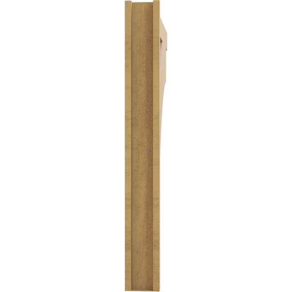 Ekena Millwork 5 1/2-in W x 34-in D x 46-in H Balboa Block Rough Cedar Woodgrain TimberThane Outlooker, Primed Tan - OUTUR055X34X46BOA44RCPR