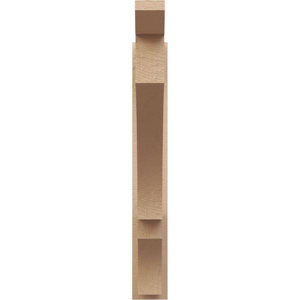 Ekena Millwork 5 1/2-in W x 34-in D x 40-in H Balboa Slat Rough Cedar Woodgrain TimberThane Outlooker, Primed Tan - OUTUR055X34X40BOA24RCPR