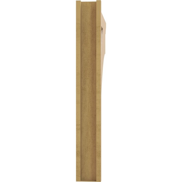 Ekena Millwork 5 1/2-in W x 34-in D x 40-in H Balboa Slat Rough Cedar Woodgrain TimberThane Outlooker, Primed Tan - OUTUR055X34X40BOA24RCPR