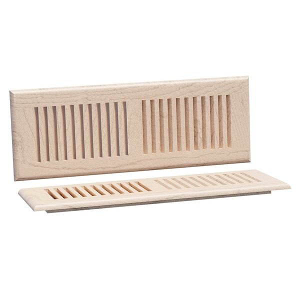 Designs Of Distinction Large Self Rimming Floor Vent - Hard Maple - 01994014HM1