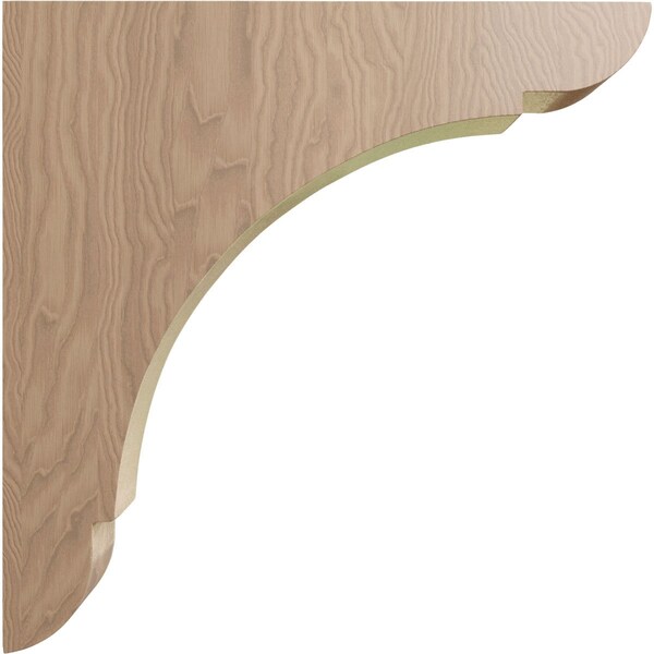 Ekena Millwork 1 3/4"W x 12"D x 12"H Extra Large Olympic Wood Bracket, Mahogany - BKTW01X12X12OLGM