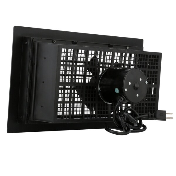 Gaf Master Flow 16 in. x 8 in. Resin Power Foundation Vent in Black - PFV1