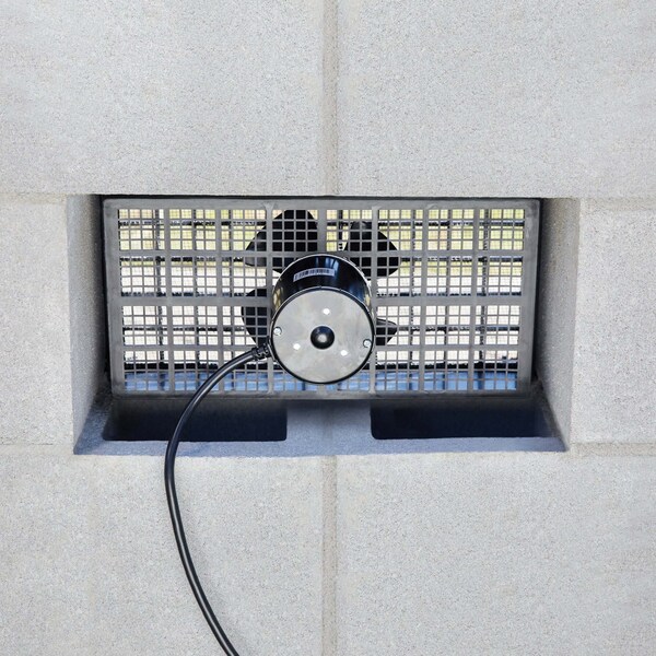 Gaf Master Flow 16 in. x 8 in. Resin Power Foundation Vent in Black - PFV1