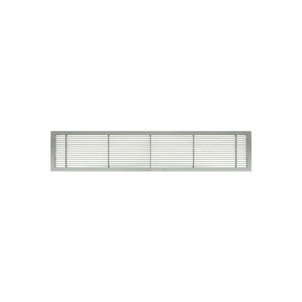 Giumenta-Architectural Grille AG10 Series 4in x 12in Solid Alum Fixed Bar Supply/Return Air Vent Grille, Brushed Satin - 100041201