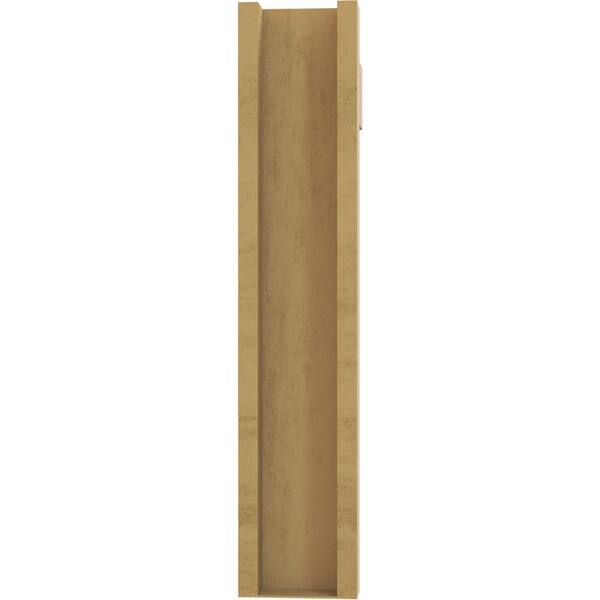 Ekena Millwork 6-in W x 22-in D x 30-in H Funston Block Rough Cedar Woodgrain TimberThane Outlooker, Primed Tan - OUTUR060X22X30FST44RCPR