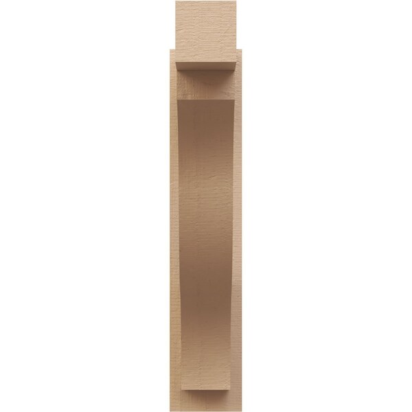 Ekena Millwork 6-in W x 22-in D x 30-in H Funston Block Rough Cedar Woodgrain TimberThane Outlooker, Primed Tan - OUTUR060X22X30FST44RCPR
