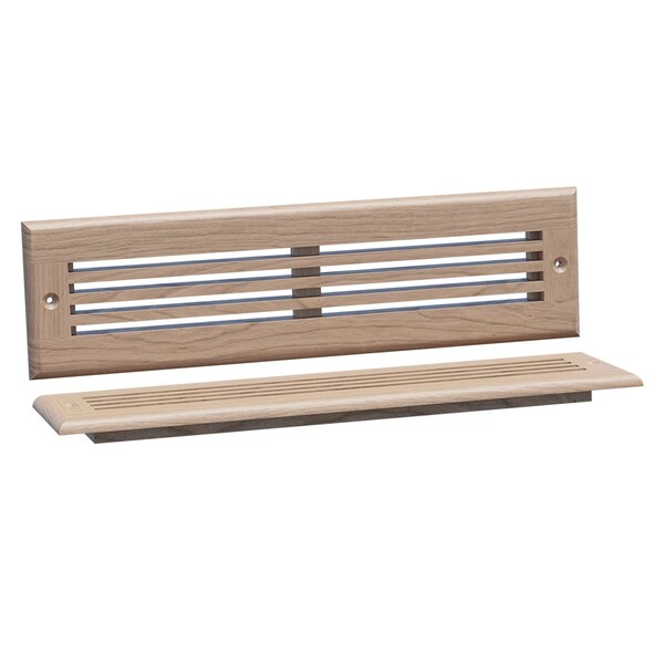 Designs Of Distinction 13.75"W Linear Style Toe Kick Vent - Cherry - 01992212CH1