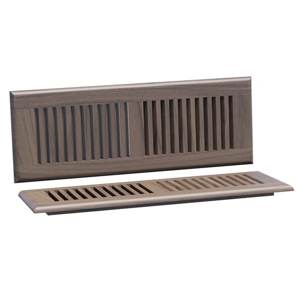 Designs Of Distinction Large Self Rimming Floor Vent - Walnut - 01994014WL1