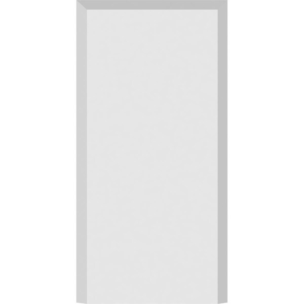 Ekena Millwork Standard Foster Plinth Block with Beveled Edge, 3 1/2"W x 7"H x 1"P - PBP035X070X100FOS01