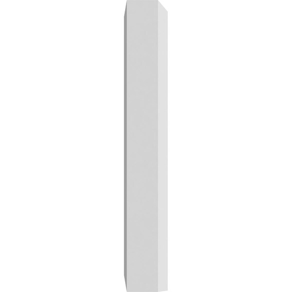 Ekena Millwork Standard Foster Plinth Block with Beveled Edge, 3 1/2"W x 7"H x 1"P - PBP035X070X100FOS01