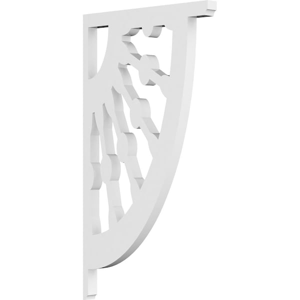 Ekena Millwork Classic Wagon Wheel Architectural Grade PVC Bracket, 5/8"W X 8"D X 14"H - BKTP01X08X14CW