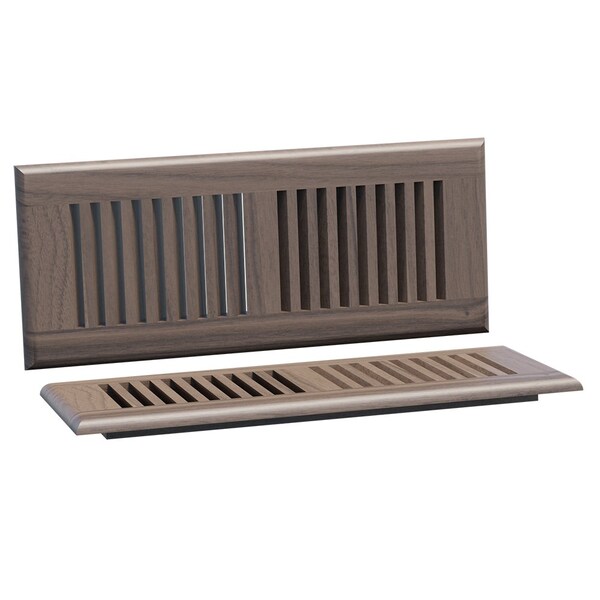 Designs Of Distinction Medium Self Rimming Floor Vent - Walnut - 01994012WL1