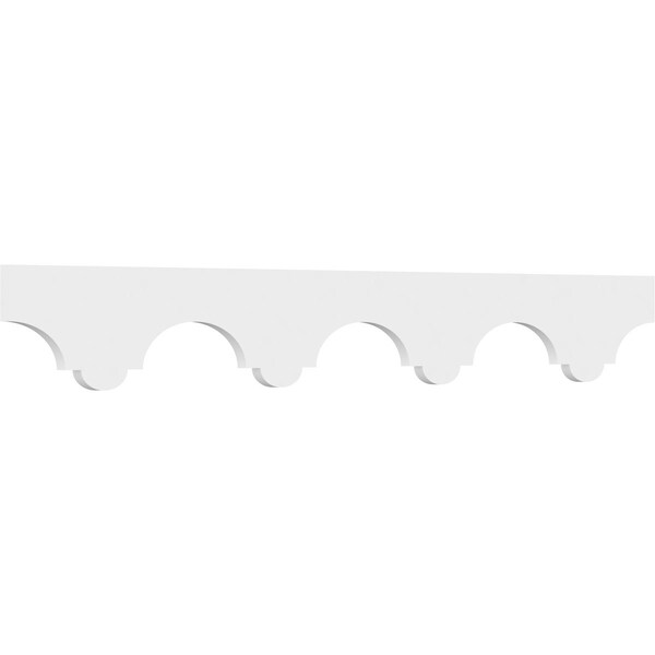 Ekena Millwork Malta Architectural Grade PVC Running Trim, 6"H x 5/8"P x 48"L - RUNP06X0625X48MLT