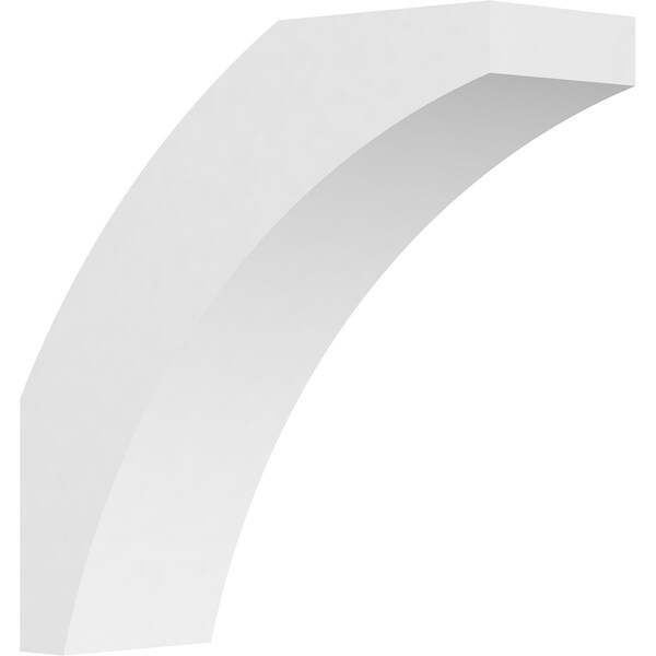 Ekena Millwork 5"W x 16"D x 16"H Standard Thorton Architectural Grade PVC Knee Brace - BRCP05X16X16THR
