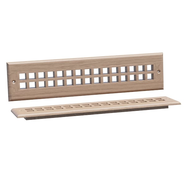Designs Of Distinction 15.75"W Grate Style Toe Kick Vent - Cherry - 01992114CH1