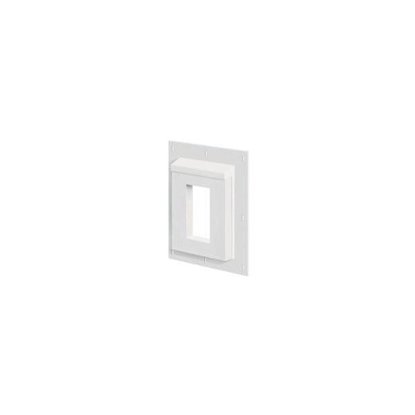 Builders Edge SturdiMount 3SMR68TW Mounting Block, 9-1/16 in W, Receptacle Mounting, Fiber Cement, White - 3SMR68TW