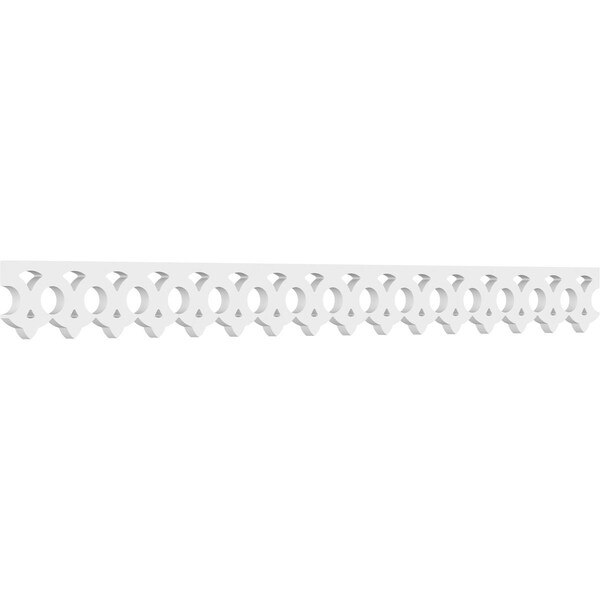 Ekena Millwork Plymouth Architectural Grade PVC Running Trim, 4"H x 5/8"P x 48"L - RUNP04X0625X48PLY