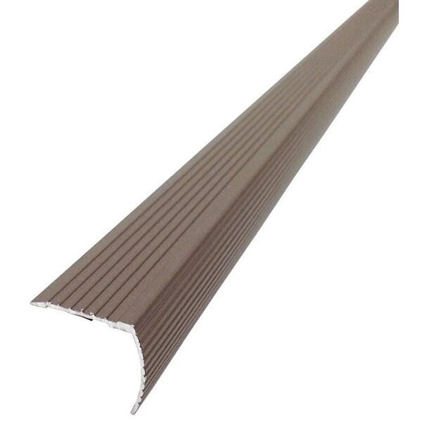 M-D Building Products Fluted Stair Edge, 36 in L, 122 in W, Metal, Spice - 43311