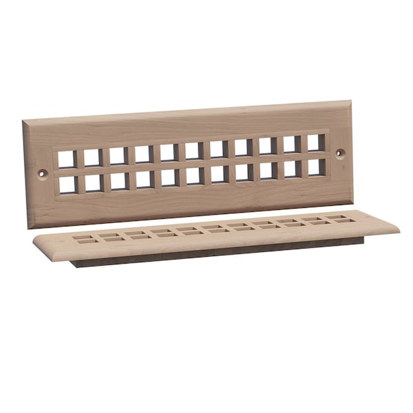Designs Of Distinction 11.75"W Grate Style Toe Kick Vent - Alder - 01992110AL1