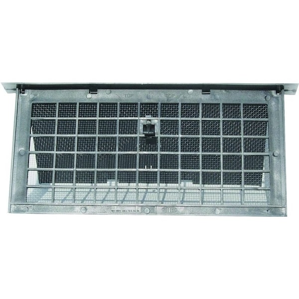 Bestvents Foundation Vent, 72 sqin Net Free Ventilating Area, Mesh Grill, Polypropylene, Black Oxide - PMD-1BLACK