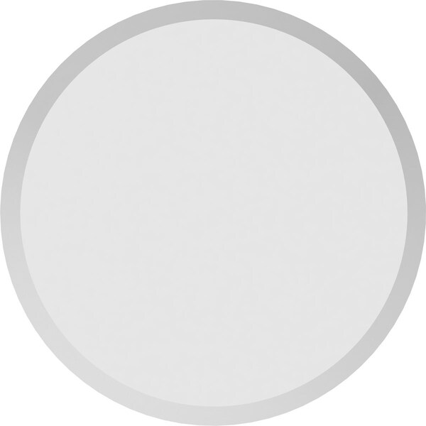 Ekena Millwork Standard Grayson Rosette with Beveled Edge, 5"W x 5"H x 1"P - ROSP050X050X100GRY01