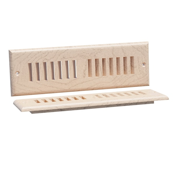 Designs Of Distinction Small Self Rimming Toe Kick Vent - Hard Maple - 01992010HM1