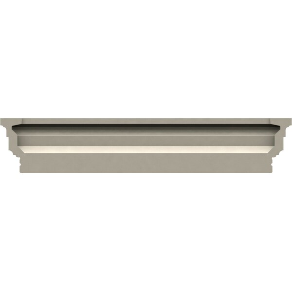 Ekena Millwork 36" Bottom Width x 38 1/2" Top Width x 3 7/8"H x 1/4"P Stockport Crosshead - CRH04X36ST