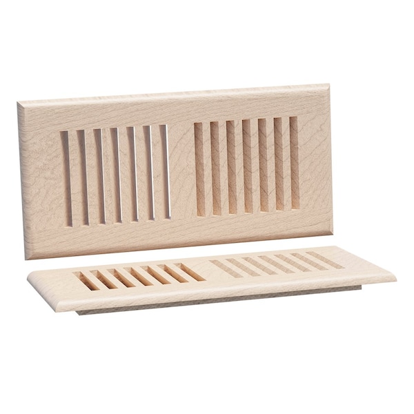 Designs Of Distinction Small Self Rimming Floor Vent - Hard Maple - 01994010HM1
