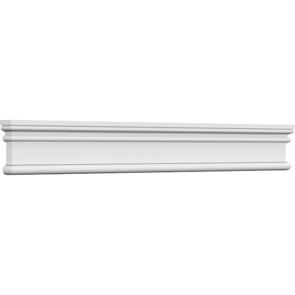 Ekena Millwork 33" Bottom Width x 34 1/8" Top Width x 3 1/2"H x 7/8"P Bedford Crosshead - CRH03X33BE
