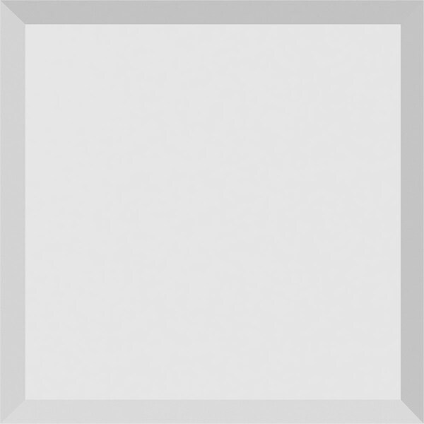 Ekena Millwork Standard Sedgwick Rosette with Beveled Edge, 4"W x 4"H x 1/2"P - ROSP040X040X050SDG01