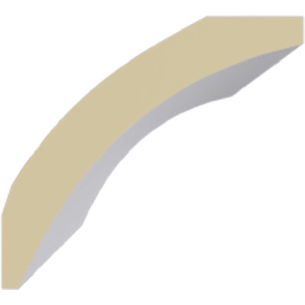 Ekena Millwork 2 3/8"H x 2 5/8"P x 3 5/8"F x 94 1/2"L Traditional Smooth Crown Moulding - MLD02X02X03TR