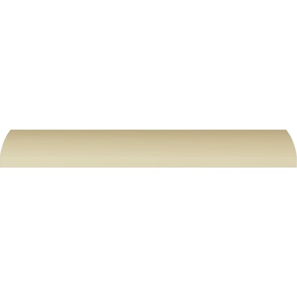Ekena Millwork 2 3/8"H x 2 5/8"P x 3 5/8"F x 94 1/2"L Traditional Smooth Crown Moulding - MLD02X02X03TR