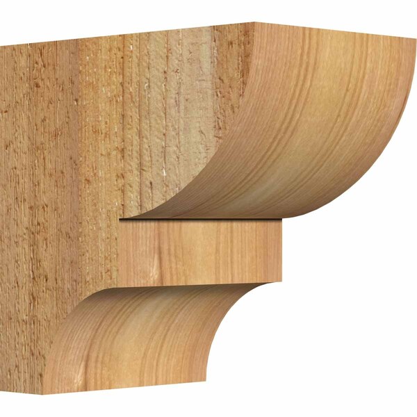 Ekena Millwork Ridgewood Rough Sawn Corbel, Western Red Cedar, 4"W x 6"D x 6"H - COR04X06X06RID00RWR