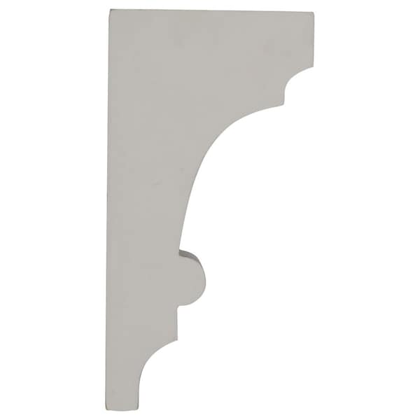 Ekena Millwork 4"W x 5 1/4"D x 10"H Diane Bracket - BKT05X10X03DI