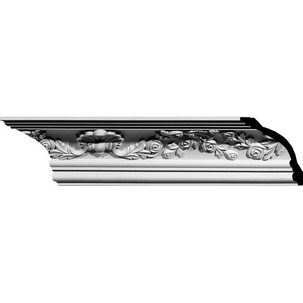 Ekena Millwork 5 3/4"H x 5 7/8"P x 7 7/8"F x 94 1/2"L Flower Crown Moulding - MLD05X05X07FL