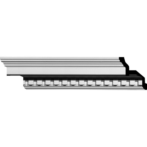Ekena Millwork SAMPLE - 4 1/2"H x 4 1/2"P x 6 3/8"F x 12"L Dentil Crown Moulding - SAMPLE-MLD04X04X06DE