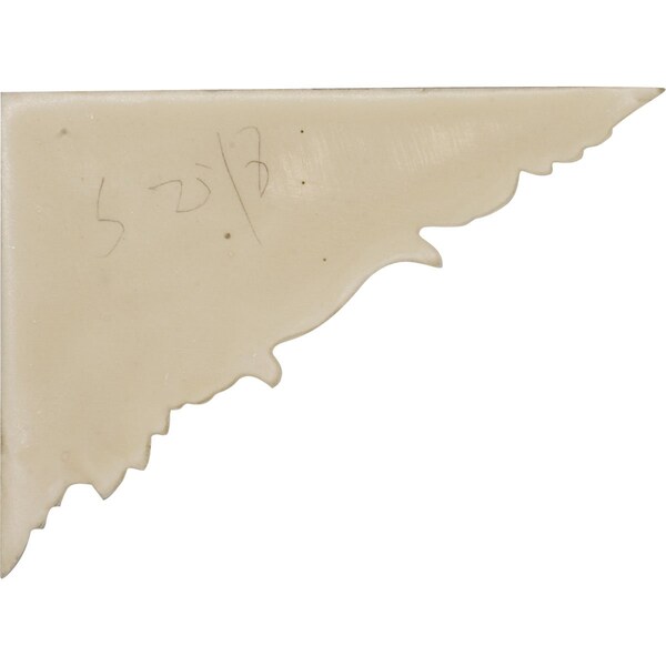 Ekena Millwork 8 5/8"W x 6 1/4"H x 5/8"D Flower Stair Bracket, Left - SB08X06FL-L