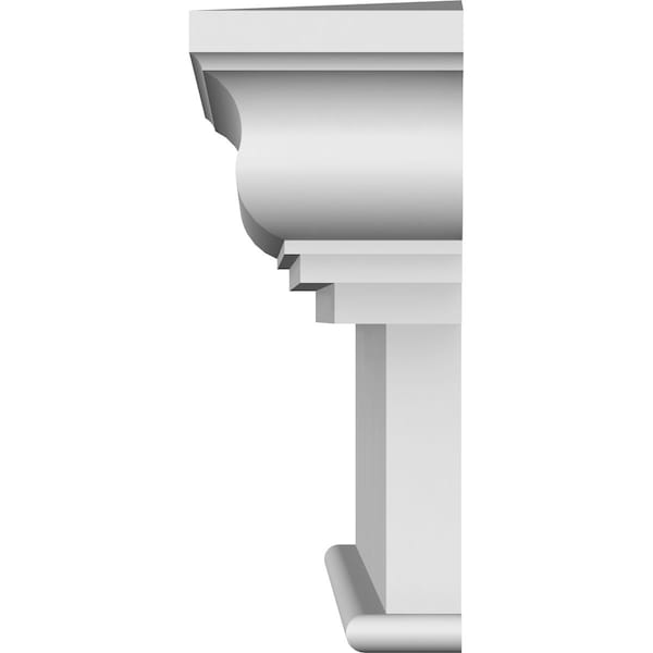 Ekena Millwork 145" Bottom Width x 153 1/2" Top Width x 12"H x 1 1/4"P Craftsman Crosshead - CRH12X145